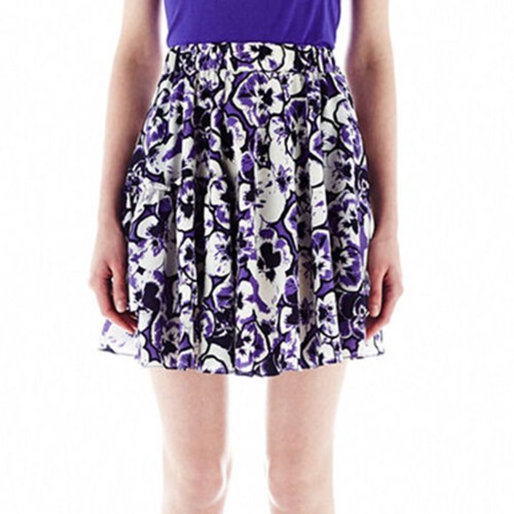 Joe Fresh Elastic Waist Flared Skirt New MSRP $44.00 Size XS, S, M, L,XL - Picture 1 of 4